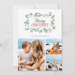 Cartão De Festividades Feliz Natal Dos Botânicos 3 Foto