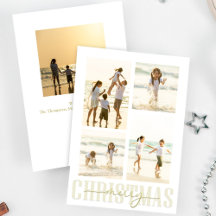 Feliz Natal Dourado Caligrafia Elegante 5 Foto