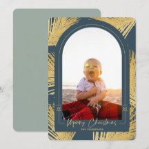 Feliz Natal Dourado Palm Blue Beach Foto