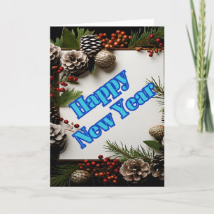 Cartão De Festividades Feliz Natal e Ano Novo