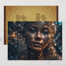 Cartão De Festividades Feliz Natal e Ano Novo Beleza GC