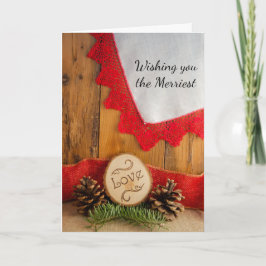 Cartão De Festividades Feliz Natal e Casamento no inverno Salve a Data