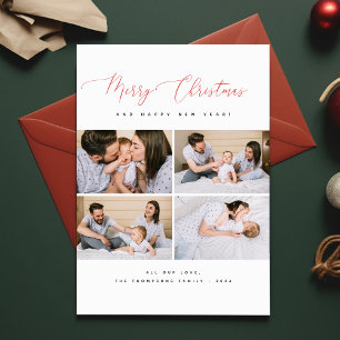 Cartão De Festividades Feliz Natal e Família de Felizes anos novos 4 Foto