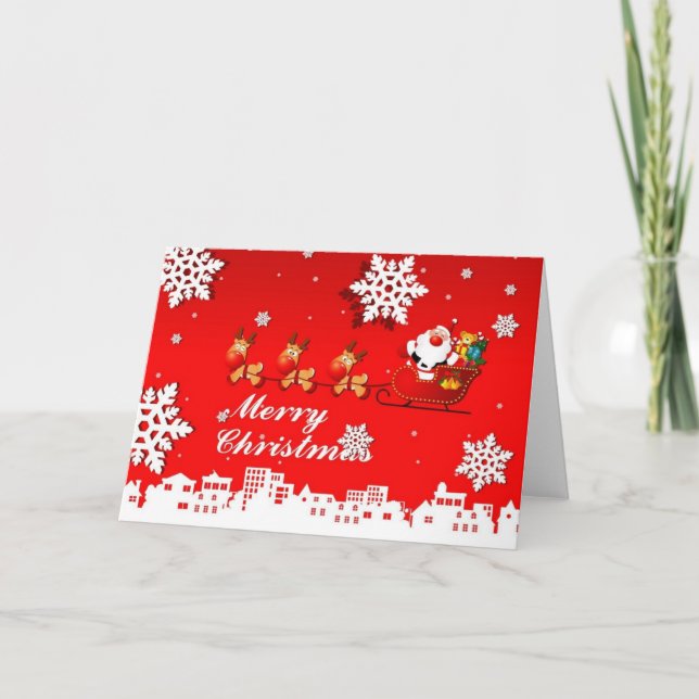 Cartão De Festividades feliz natal e feliz ano novo (Frente)