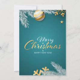 Cartão De Festividades Feliz Natal e Feliz ano novo