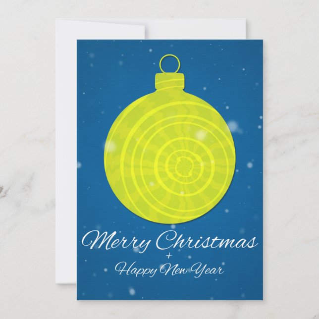 Cartão De Festividades Feliz Natal e Feliz ano novo (Frente)