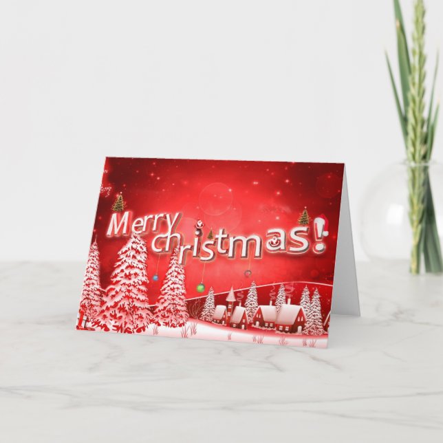 Cartão De Festividades feliz natal e feliz ano novo (Frente)