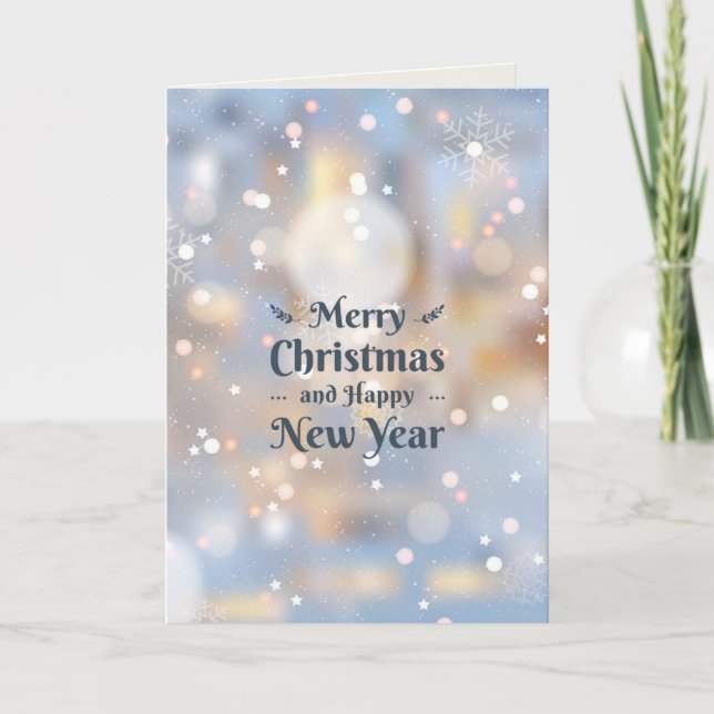 Cartão De Festividades Feliz Natal E Feliz ano novo (Frente)