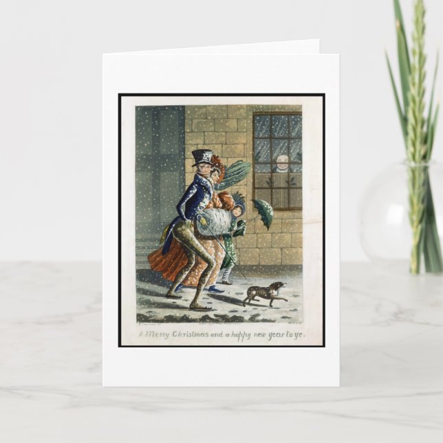 Cartão De Festividades Feliz Natal e feliz ano novo ao YE, vencedor (Frente)