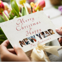 Feliz Natal E Foto De Colagem De Felizes anos novo