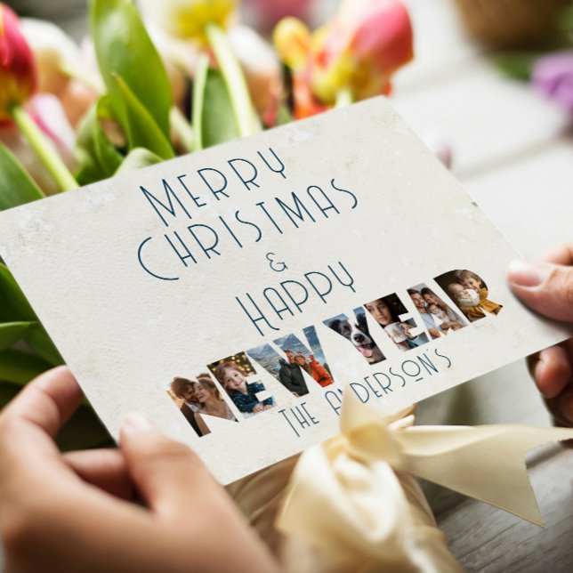 Cartão De Festividades Feliz Natal E Foto De Colagem De Felizes anos novo (Criador carregado)