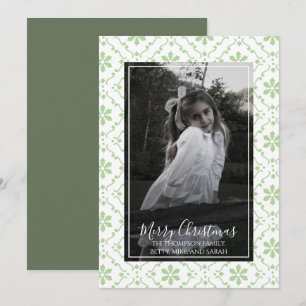 Cartão De Festividades Feliz Natal Elegante Foto de Snowflake