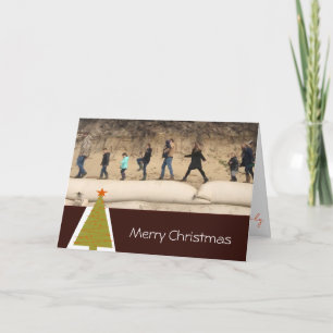 Cartão De Festividades Feliz Natal Em Browns Elegantes