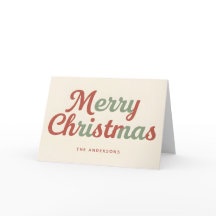 Feliz Natal em Letra Moderna Retro