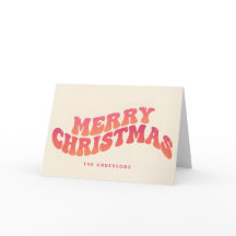Feliz Natal em Letra Ondulada e Groovy