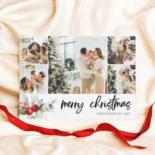 Cartão De Festividades Feliz Natal - Escoteiro Red Berry Holiday Carro