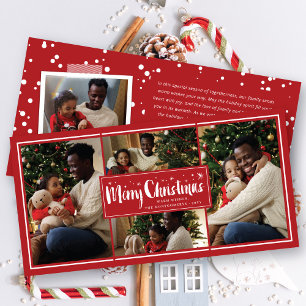 Cartão De Festividades Feliz Natal Esquadrão de Escovas Estrelas 4 Colage