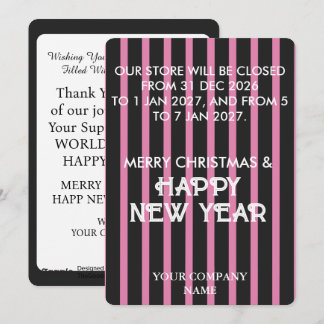 CARTÃO DE FESTIVIDADES FELIZ NATAL ESTILOSO MODERNO PERSONALIZADO NEGÓCIO