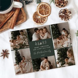 Cartão De Festividades Feliz Natal Família 6 Colagem de Fotos