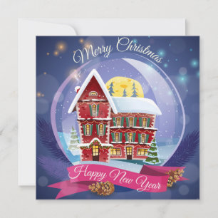 Cartão De Festividades Feliz Natal/Feliz ano novo