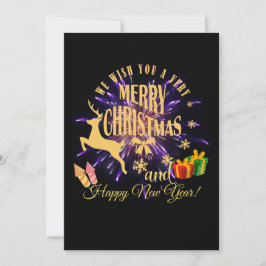 Cartão De Festividades Feliz Natal Feliz Ano Novo