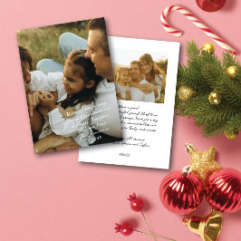 Cartão De Festividades Feliz Natal Feliz Ano Novo Escrito à Mão Casual