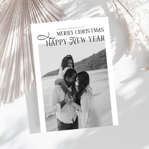 Cartão De Festividades Feliz Natal Feliz Ano Novo Família 4 Fotos