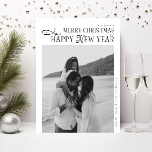 Cartão De Festividades Feliz Natal Feliz Ano Novo Família 4 Fotos