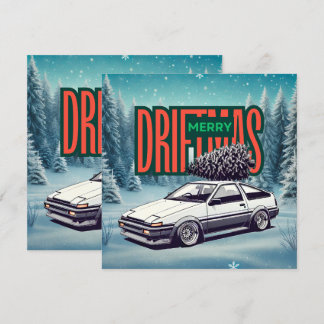 Cartão De Festividades (Feliz Natal) Feliz Driftmas - Hachiroku
