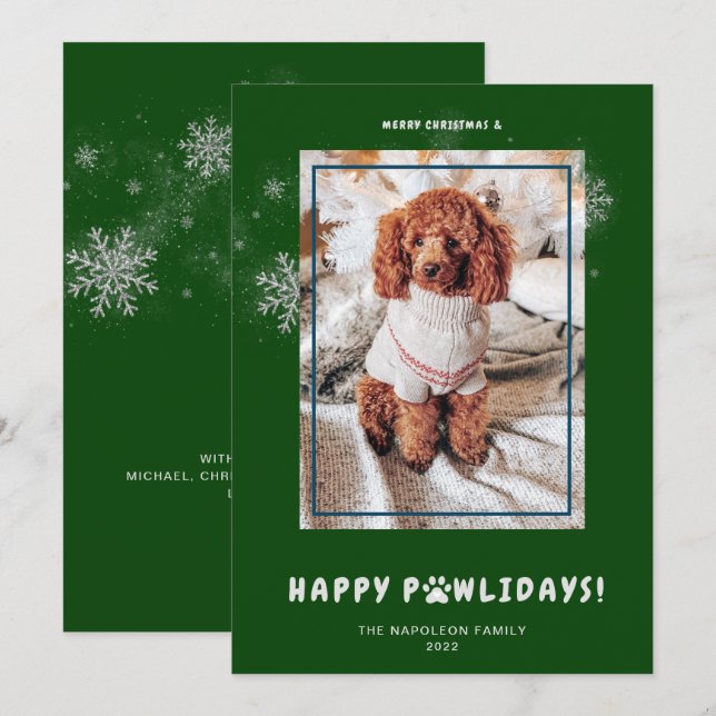 Cartão De Festividades Feliz Natal, Feliz, Feliz Natal. (Frente/Verso)