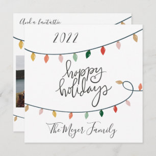 Cartão De Festividades Feliz Natal Feliz Férias Feliz 3 Foto