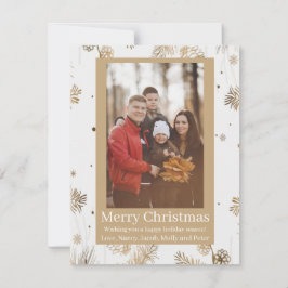 Cartão De Festividades Feliz Natal Feliz Foto Personalizada