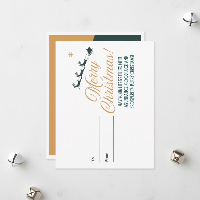 Cartão De Festividades Feliz Natal - Feriado (Frente/Verso In Situ)