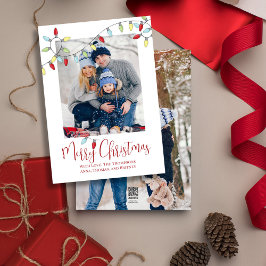 Cartão De Festividades Feliz Natal Feriado Fé Corda Fora das Luzes 2 Foto