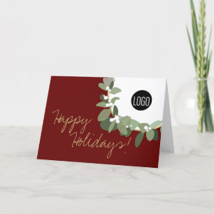 Cartão De Festividades Feliz Natal Férias Férias Férias Feriadas - Logoti