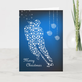 Cartão De Festividades Feliz Natal Flocos de Neve Mulheres
