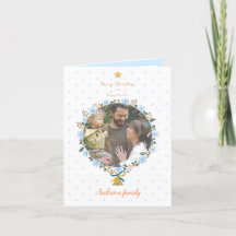 Feliz Natal Floral e Foto de Ano Novo