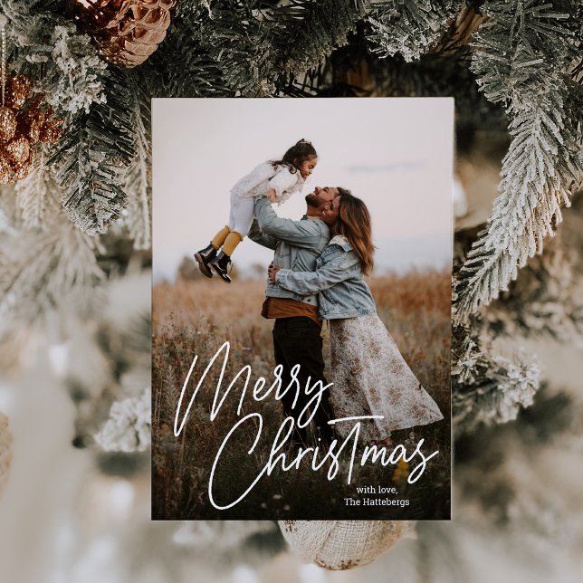 Cartão De Festividades Feliz Natal - Foto da Carta de Caligrafia (Criador carregado)