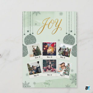 Cartão De Festividades Feliz Natal - Foto da Família