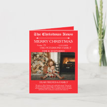 Feliz Natal - Foto da Família de Jornais