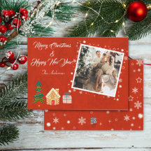 Feliz Natal - Foto da Família Vermelha