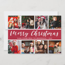 Cartão De Festividades Feliz Natal Foto de Colagem Caligrafia