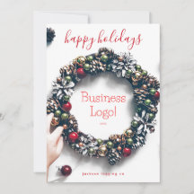 "Feliz Natal" Foto de Natal Garland Wreath