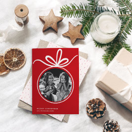 Cartão De Festividades Feliz Natal - Foto do Ornament