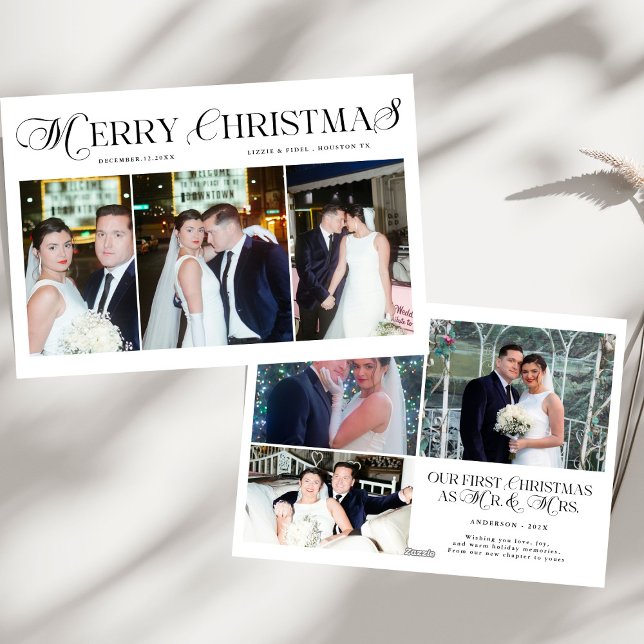 Cartão De Festividades Feliz Natal Foto dos Novos Casais Natal Natal Nata (Criador carregado)