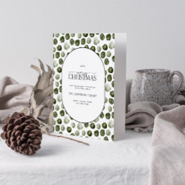 Cartão De Festividades Feliz Natal - Foto dos pontos verdes modernos