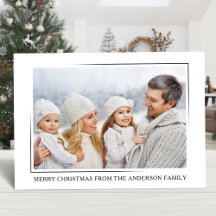 Feliz Natal Foto Moderna Elegante Minimalista