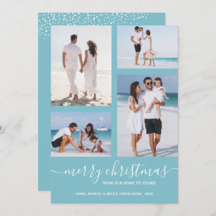 Cartão De Festividades Feliz Natal - Foto Múltipla