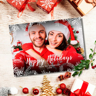 Cartão De Festividades Feliz Natal Fotografia Folhagem de Natal