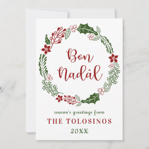 Cartão De Festividades Feliz Natal Friulano, Personalizado